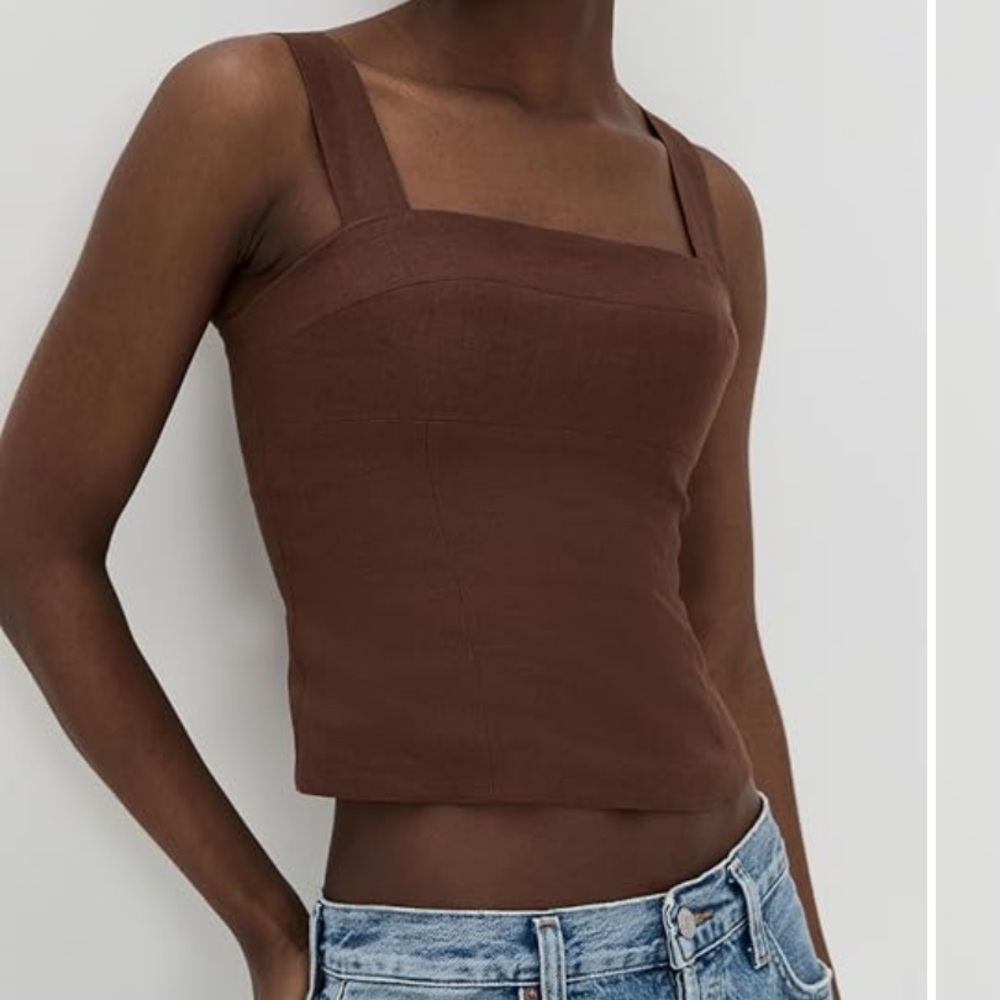 Reformation NWT Darci Linen Tank